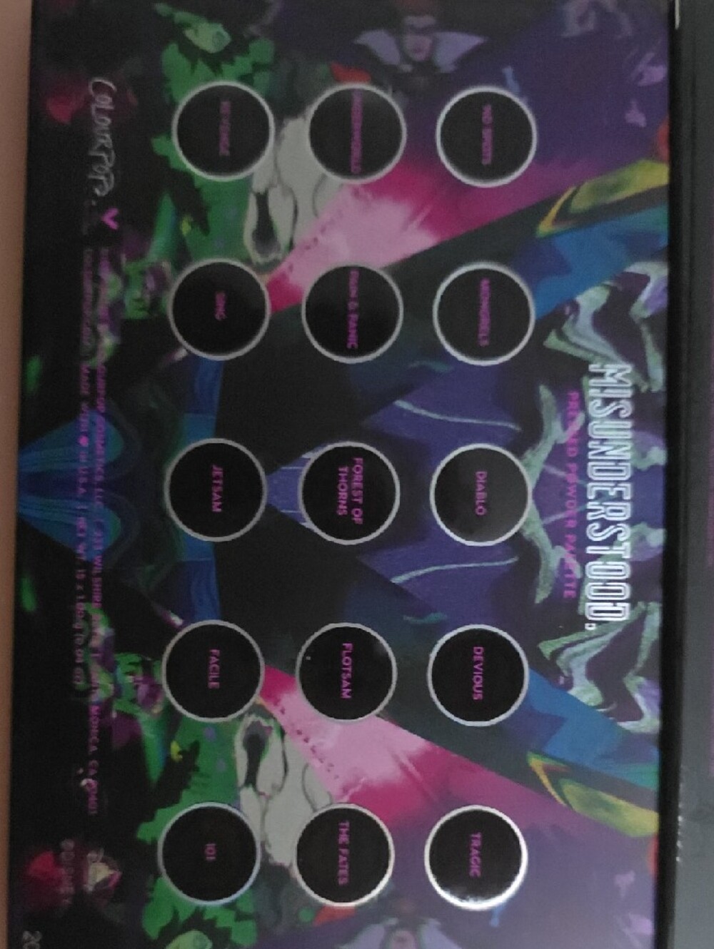 ColourPop x Disney Villains Misunderstood Eyeshadow Palette - Picture 3 of 3